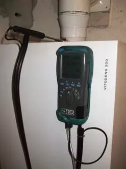 analiza spalin w piecach Viessmann